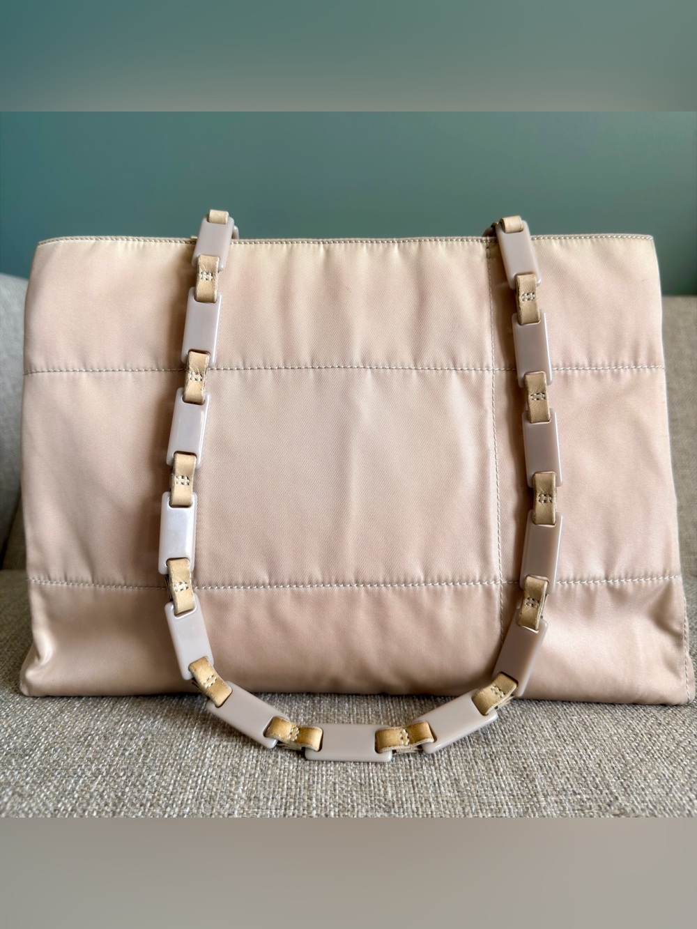 Prada 2000-2013 Tessuto Nylon Chain shoulder bag